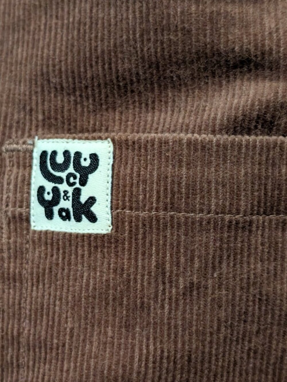 Lucy & Yak Womens NWT Sz 20R Cocoa Brown Original Org Corduroy Overall Dungarees - Picture 4 of 11